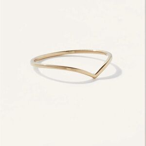 QUINCE NEW in BOX 14k Gold Wishbone Ring